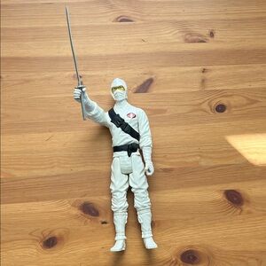 USED GI Joe - Hasbro White Ninja Action Figure with Black Accents